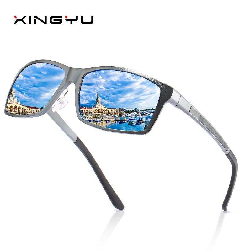

Design Aluminum Magnesium Sunglasses Men Polarized Square Driving Sun Glasses Male Eyewear Accessories For Men