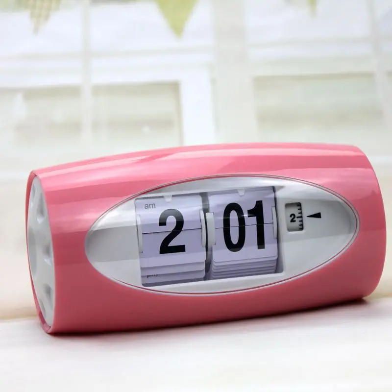 

Modern Home Decor Desk Clock Saat Creative Digital Table Clock Auto Flip Clock Vintage Clock Kids Retro Classic Watch