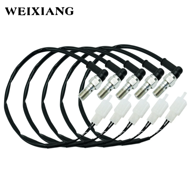 5x Universal M10x1.25mm Bolt Motorcycle ATV Dirt Bike Brake Light Switch Rear Brake Switch