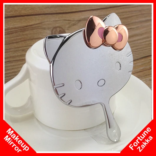 2015 Portable Hello Kitty Mirror Makeup Mirror Hand Vanity Table