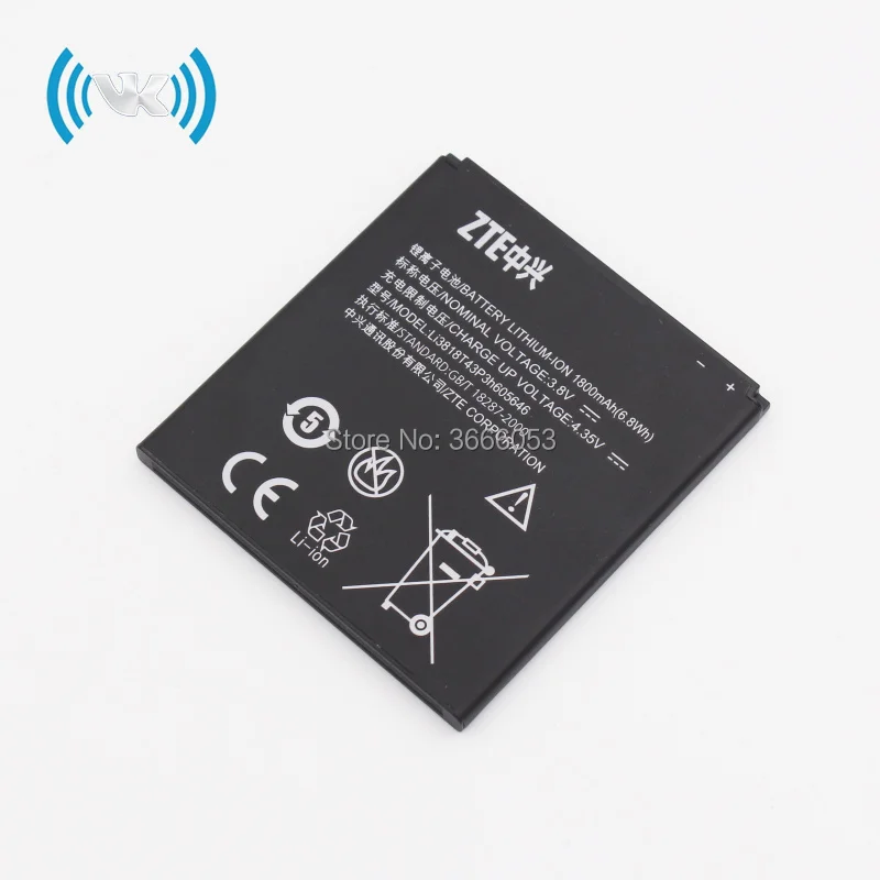 VK новая 1800 mAh/6.8Wh 3 8 V Li3818T43P3h605646 батарея для ZTE Blade 2 V818w U818 V818 N909 N909D литий ионная