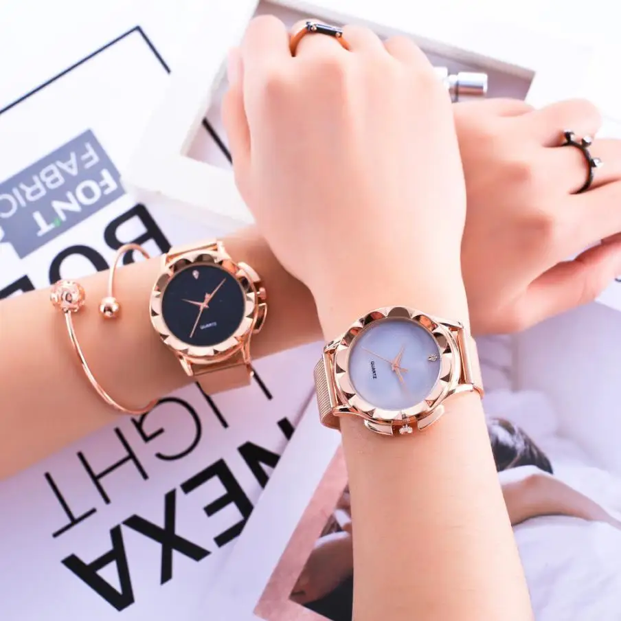 

2018 Best Sell Watch Women Watches New WristWatch fashion Bracelet Stainless Steel Unisex Analog Quartz relogio feminino reloj