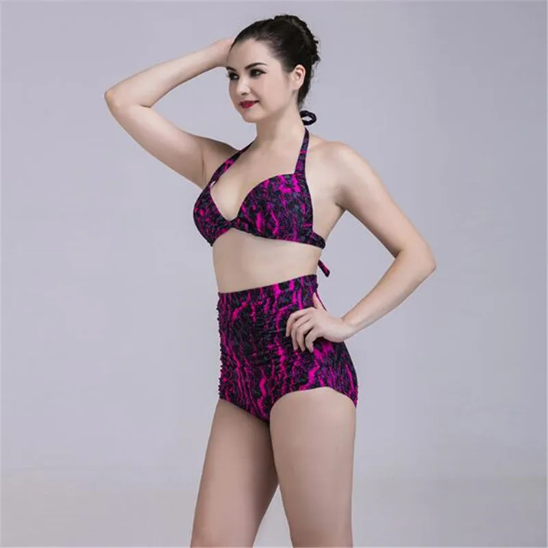 2017 new printing, swimwear, ladies beach high waisted swimwear
