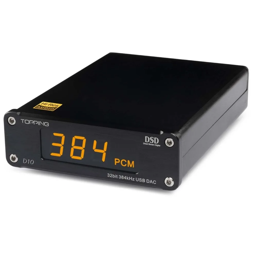 TOPPING D10 DAC аудио интерфейс ES9018K2M XMOS XU208 USB оптический коаксиальный PCM384 оригинальный
