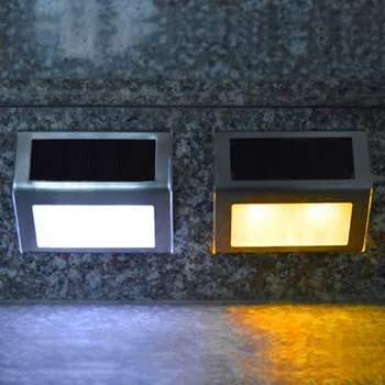 

Waterproof 2 LED Solar Powered Wall Lamp Outdoor Garden Pathway Street Stairs Lighting IP55 Security Light White/ Warm White