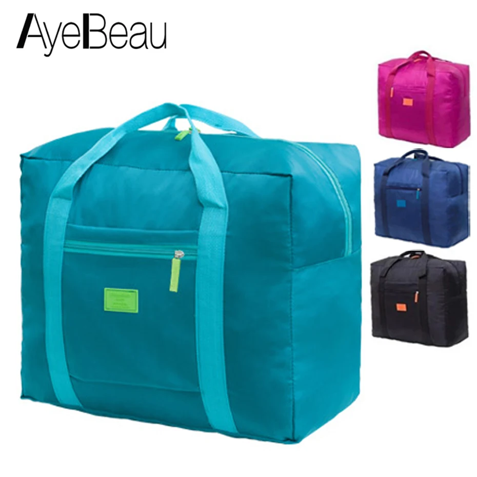 

Foldable Nylon Duffel Weekend Duffle Hand Luggage Travel Bag Women Organizer Female For Overnight Weekender Large Sac De Voyage