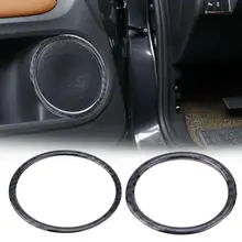 Углеродное волокно Авто звуковой громкоговоритель Ring Frame Cover N/A отделка Стикеры для BMW X5 E70 2008-2013X6 E71 2009
