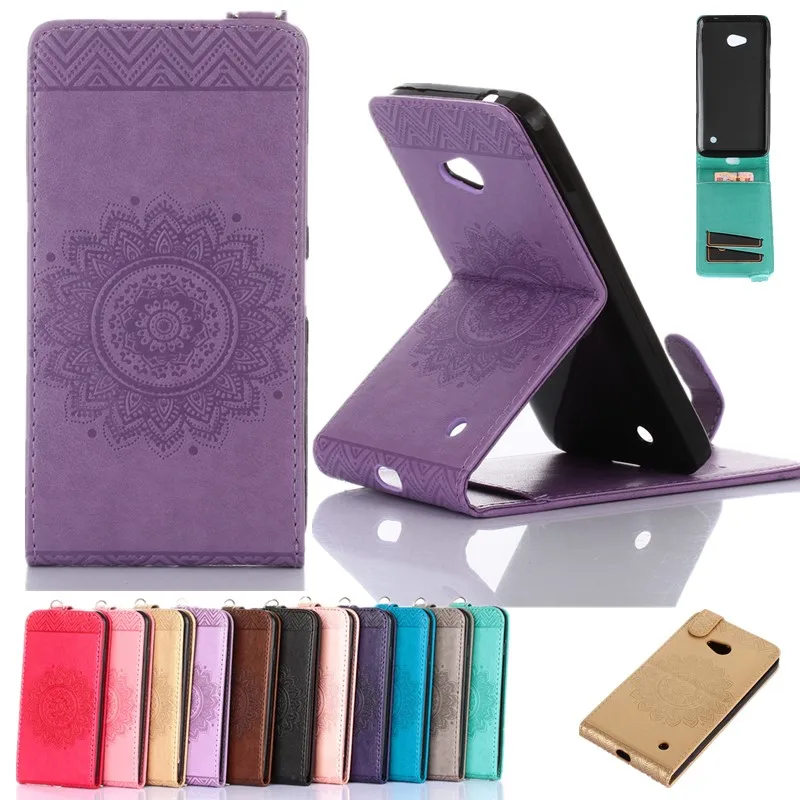 

3d printer emboss Leather Phone case Bag for Nokia Lumia 640 Flip Vertical Stand Wallet for Microsoft Lumia 630 650 N535 N550