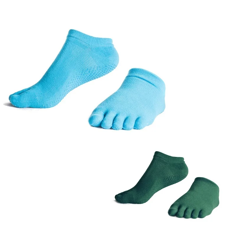 2 пары профессиональных женские спортивные брюки для занятий йогой носки осень/зима предотвращают Beriberi на пять пальцев хлопковые носки с дезодоратором Дышащие носки - Цвет: Mixed 14