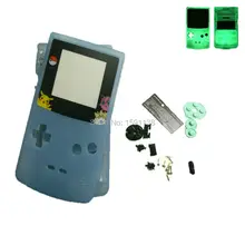 Лидер продаж, светящийся синий цвет, корпус с резиновыми подушечками, ForGBCConsole Shell Jigglypuff, ограничительное стекло, пластиковый корпус, подарок для детей