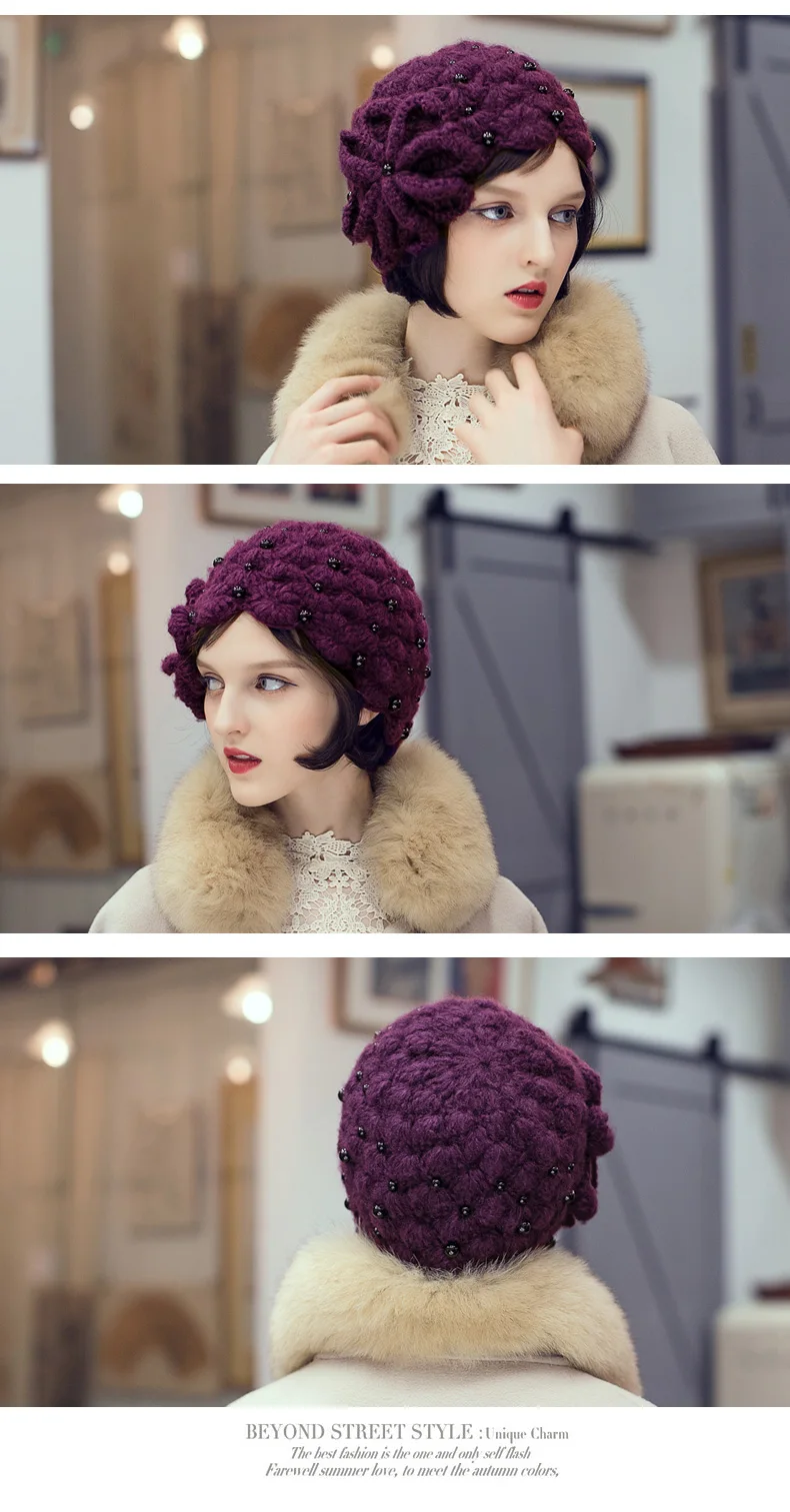 4_woman cap winter