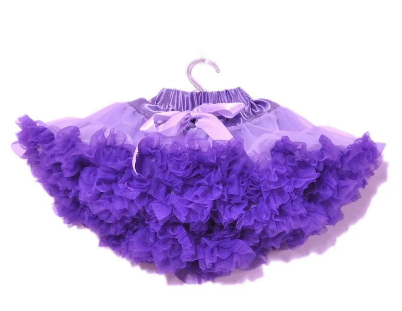 Из шифона для маленьких девочек пушистые Радуга pettiskirts бальное платье-пачка танцевальная одежда для балета;