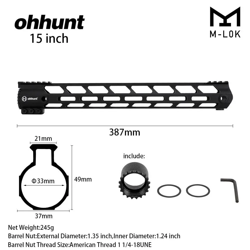 " 9" 1" 12" 13," 15" 1" AR15 поплавковая M-LOK защита для рук Пикатинни поплавок Raticle прицел Пикатинни