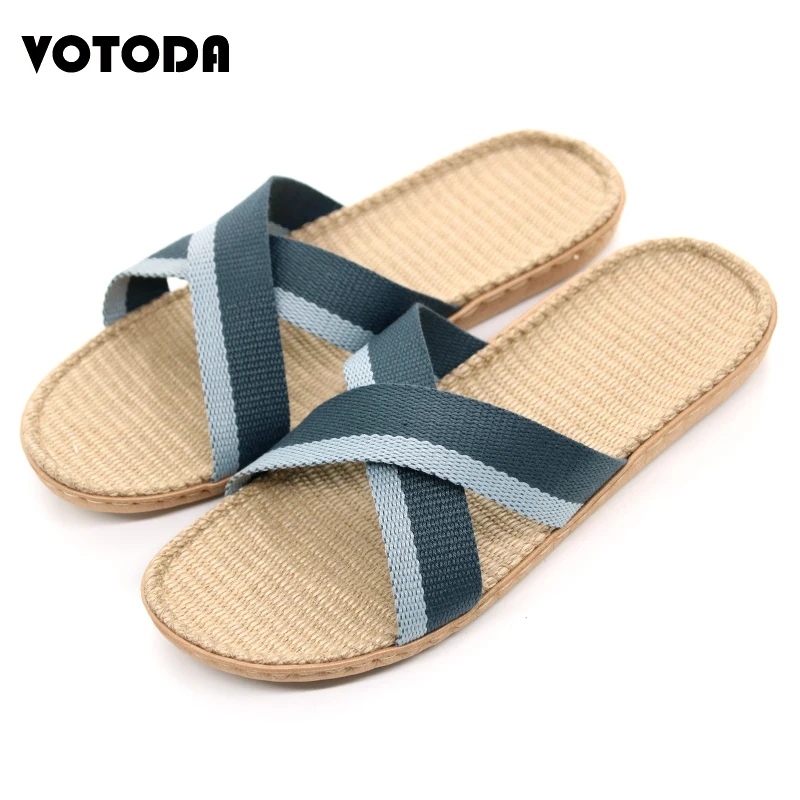 Summer Cross Flax Slippers Men Home Linen Slipper Flat Beach Sandals Non Slip Comfortable Indoor Flip Flop Man Casual Straw Shoe huismerk kopen in de aanbieding Summer Cross Flax Slippers Men Home Linen Slipper Flat Beach Sandals Non Slip Comfortable Indoor Flip Flop Man Casual Straw Shoe huismerk kopen in de aanbieding