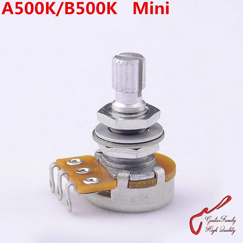 1 Piece Super Quality GuitarFamily A500K/B500K Mini Potentiometer(POT