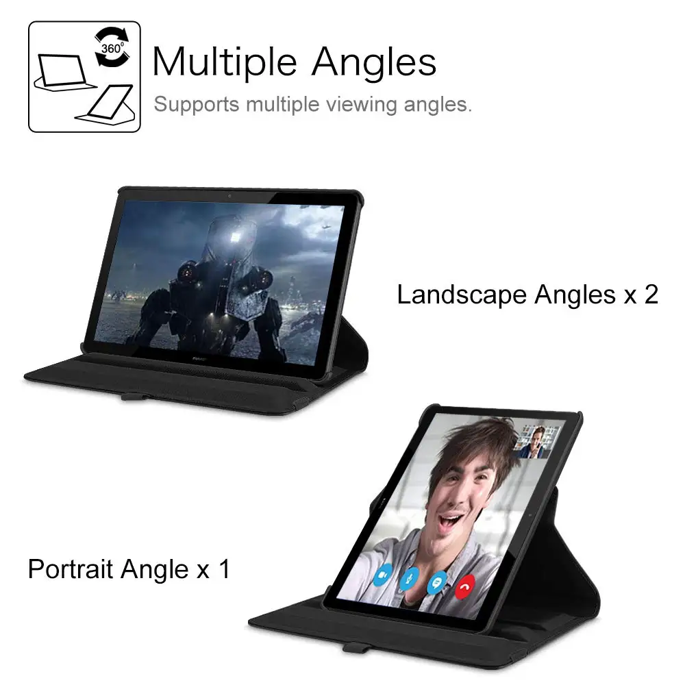 360 Вращающийся PU кожаный чехол для Huawei MediaPad T5 10 Медиа Pad AGS2 W09 L09 L03 W19 1 дюймов|Чехлы