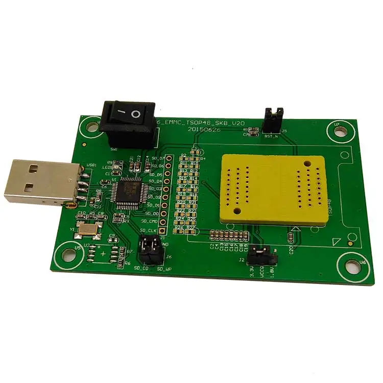 Восстановление данных чтения от eMCP221 flip shrapnel до USB2.0 тестового сиденья BGA221