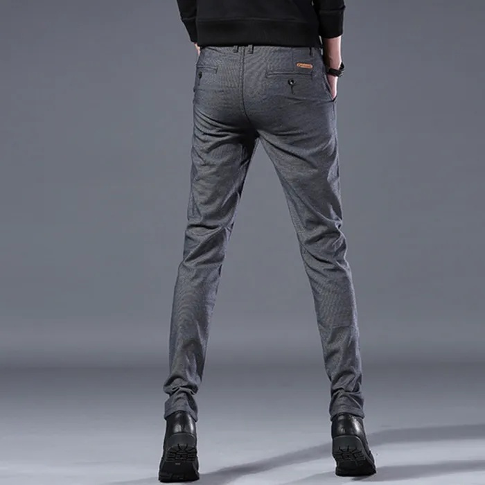 Весна и осень 2019 новый досуг брюки эластичные брюки мужские хлопок и лен Рабочие Штаны мужские деловые прямые брюки
