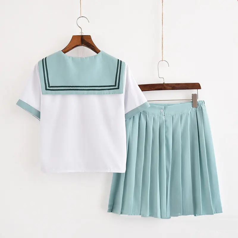 Японский обувь для девочек JK костюм моряка косплэй школьная форма длинные/короткий рукав Футболка элегантный дизайн юбка для колледжа