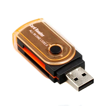 

3 Pcs High Quality Mini USB 2.0 Card Reader for Micro SD Card TF Card Adapter Plug and Play for Tablet PC Random Colors