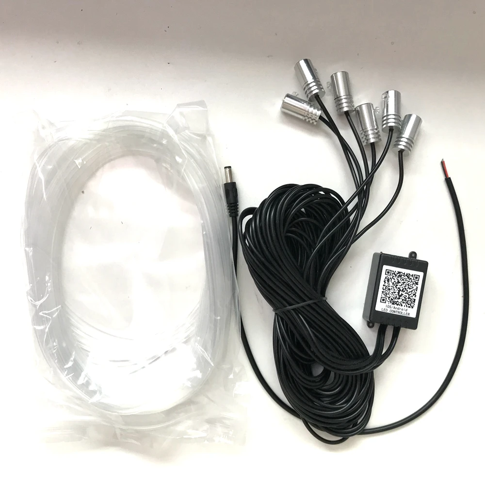 

Car RGB Fiber Optic Atmosphere Lamps Remote Control / App Control Car Interior Light Ambient Light Decor Dashboard Door New
