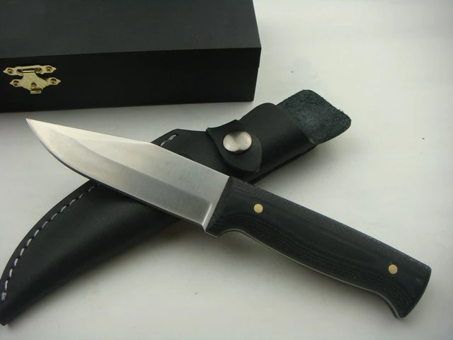 

Hunter Hunting Fixed Knives,7Cr17Mov Blade Micarta Handle Tactical Knife,Camping Survival Knife.
