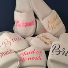 Изготовленный на заказ для дня рождения и свадьбы, платье подружки невесты со стразами на свадьбу для невесты тапки для семьи курица уик-энд девичник тапочки для спа стаканчики для вечеринки, подарков