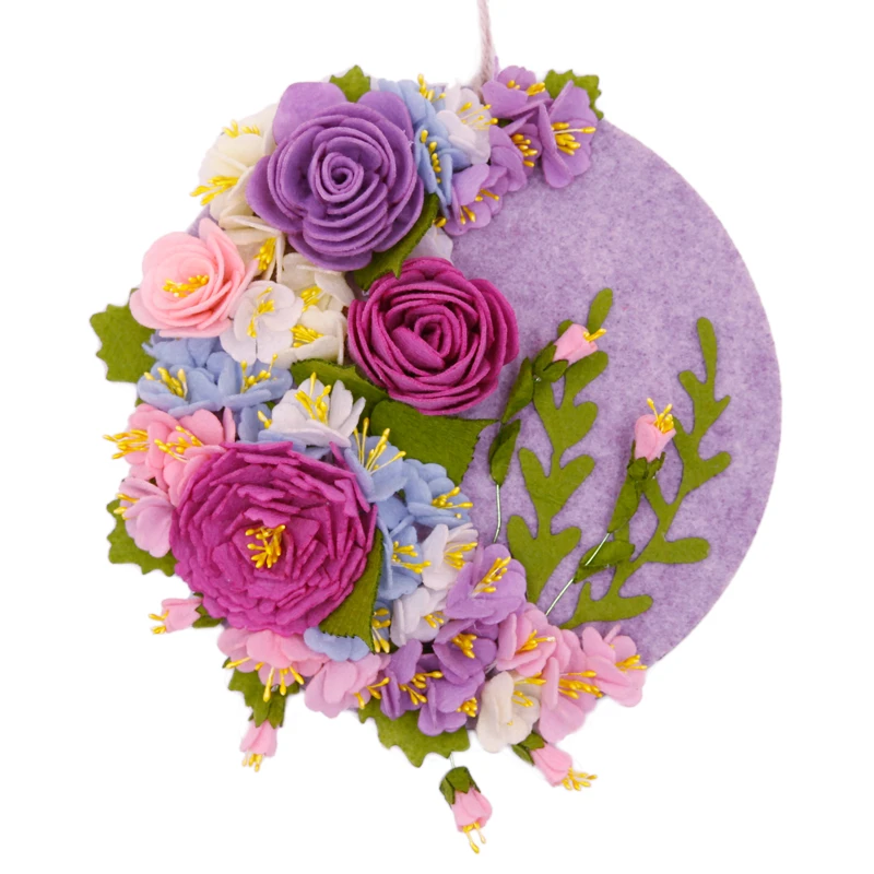 花壁掛けフェルトアップリケ飾りキットハンドメイドフェルト Diy の材料パッケージ素敵な家の装飾壁やドアぶら下げ Diy Package Aliexpress