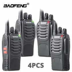 4 шт портативная рация baofeng BF-888S любительская радиостанция UHF 16CH BF888s двухстороннее радио Портативный команды трансивер для Открытый Охота