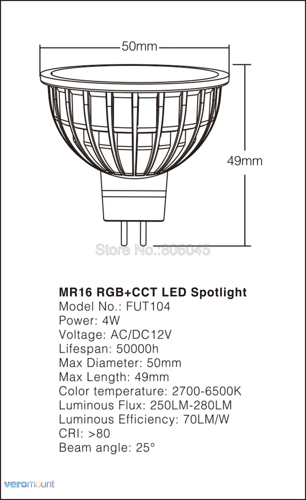 Remoto sem Fio Rgb + Cct Milight Pode Escurecido Lâmpada Led 4 w Gu10 2700-6500 k Smart Wifi Spotlight Fut103 2.4g rf Controle Ser 18 smart wifi led spotlight fut103 2.4g rf controle remoto sem fio