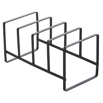 

Kitchen Organizer Pot Lid Rack Stainless Steel Spoon Holder Pot Lid Shelf Cooking Dish Rack Pan Cover Stand Kitchen Accessorie