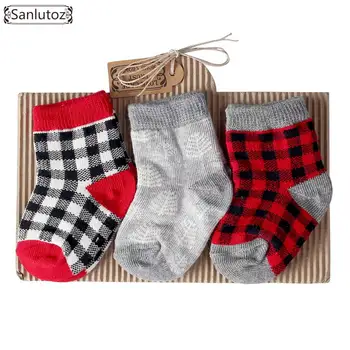 

Sanlutoz Baby Socks for Newborn Boys Girls Infant Socks Birthday Gifts 0-12 Months Stylish Fashion Socks Set 3 Pairs