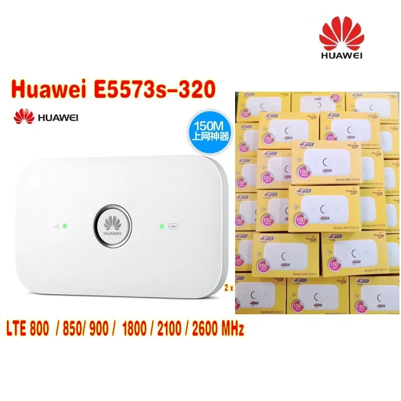 Desbloqueado Huawei 100mbps 150g Lte Bolso Wi-fi Móvel Mais 49dbi 4g Antena E5573 E5573s-320 4 7 LTE Bolso Wi-fi Móvel mais 49dbi 4G antena