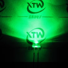 100 шт/партия 5 мм(4,8 мм) чистый зеленый соломенный головной убор светодиодный светильник с бусинами супер яркий светодиодный Большой сердечник светоизлучающие диоды(светодиодный s