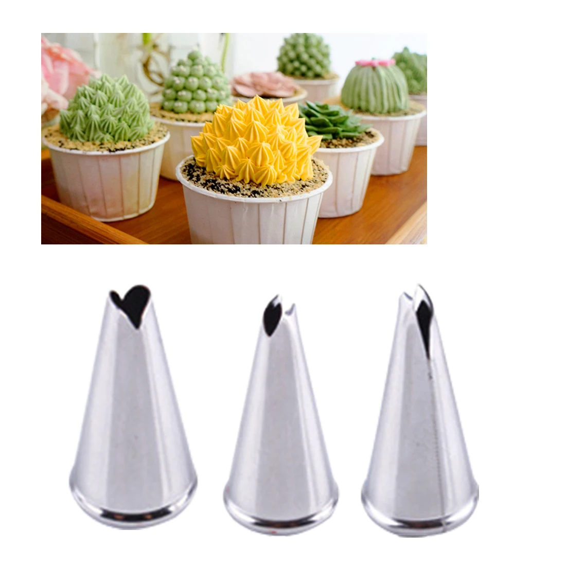 

Promotions 1 PC Leaves Nozzle Stainless Steel Icing Piping Nozzle Pastry Tips Cake Decor Tool