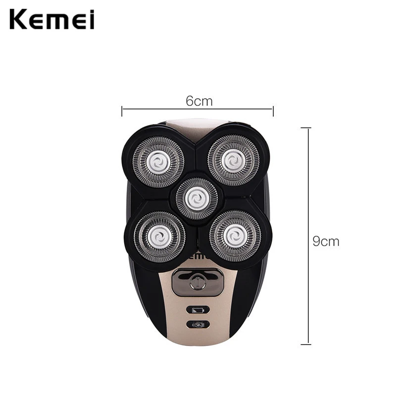 

5 In 1 Electric Razor Reciprocating 5 Heads Beard Trimmer Multi-functional Shaving Machine Face Wash Nose Cutter Electric Shaver