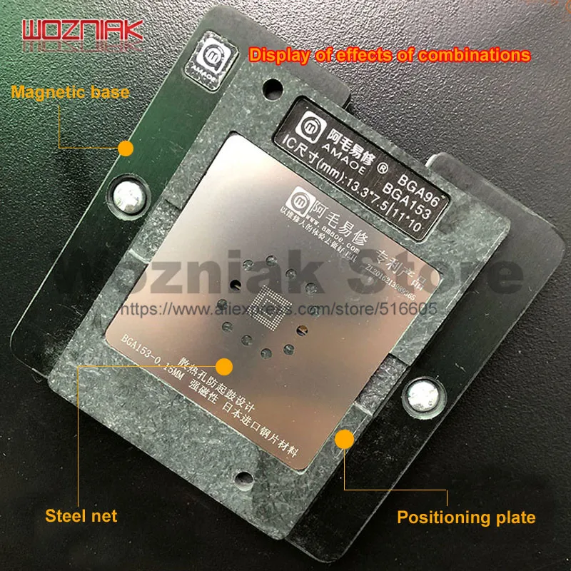 Wozniak DDR статунный завод BGA96 BGA153 Магнитная платформа LCD smart TV 2/3/4/ Chip ремонт стальная