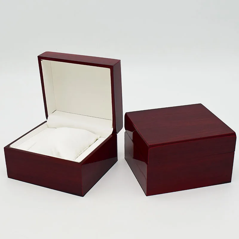 

Simple MDF paint single grid jewelry watch box case with yellow paper cover, custom logo boxes promotion brand mini order 100pcs