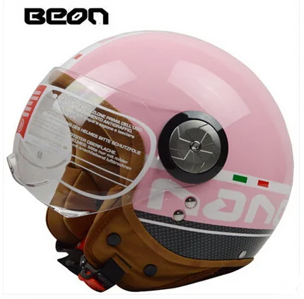Популярный бренд BEON B110 moto cross шлем для женщин и мужчин, moto rcycle moto Электрический велосипед безопасности головной убор скуте Байк - Цвет: pink