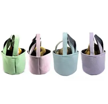 

100pcs/lot wholesale seersucker easter bucket tote basket bag nice-looking easter bunny bucket SN011