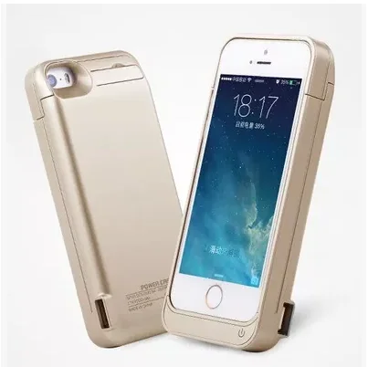 

New Power bank Case For Iphone iP 5 5S 5C 2200mAh /4200mAh Case External Portable Emergency Battery Backup Charger Case