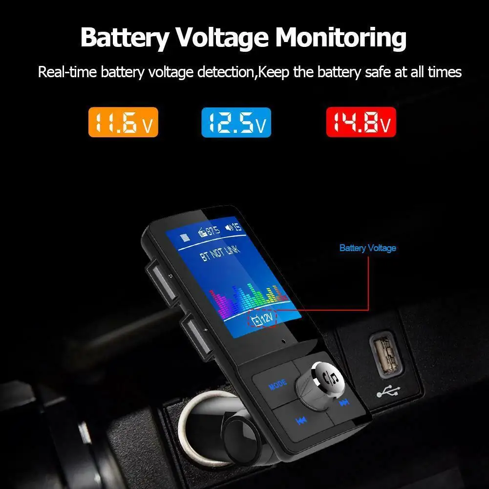 EastVita lcd Bluetooth EDR fm-передатчик громкой связи автомобильный комплект MP3-плеер USB зарядное устройство