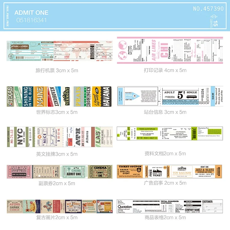10 видов стилей билетов/список/реклама/форма/Печать/этикетки японский Васи декоративный клей DIY маскирующая бумага лента наклейка этикетка