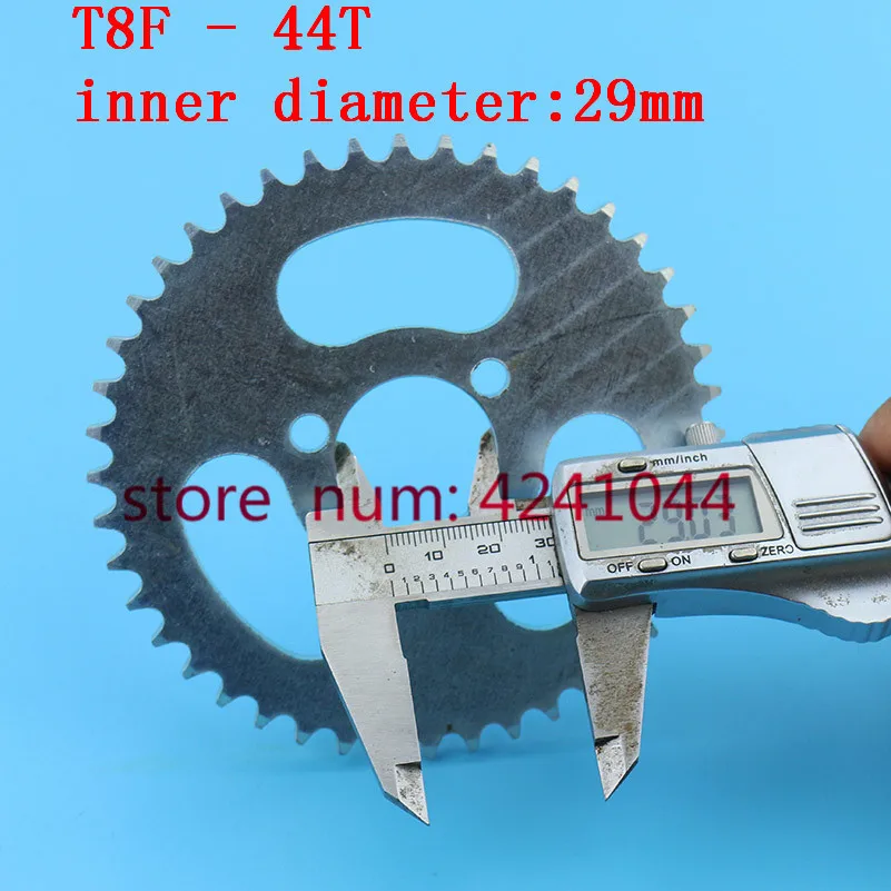 T8F Rear chain Sprocket Silver 44T tooth 29mm For 43cc 49cc Minimoto Gas Petrol Goped Scooters