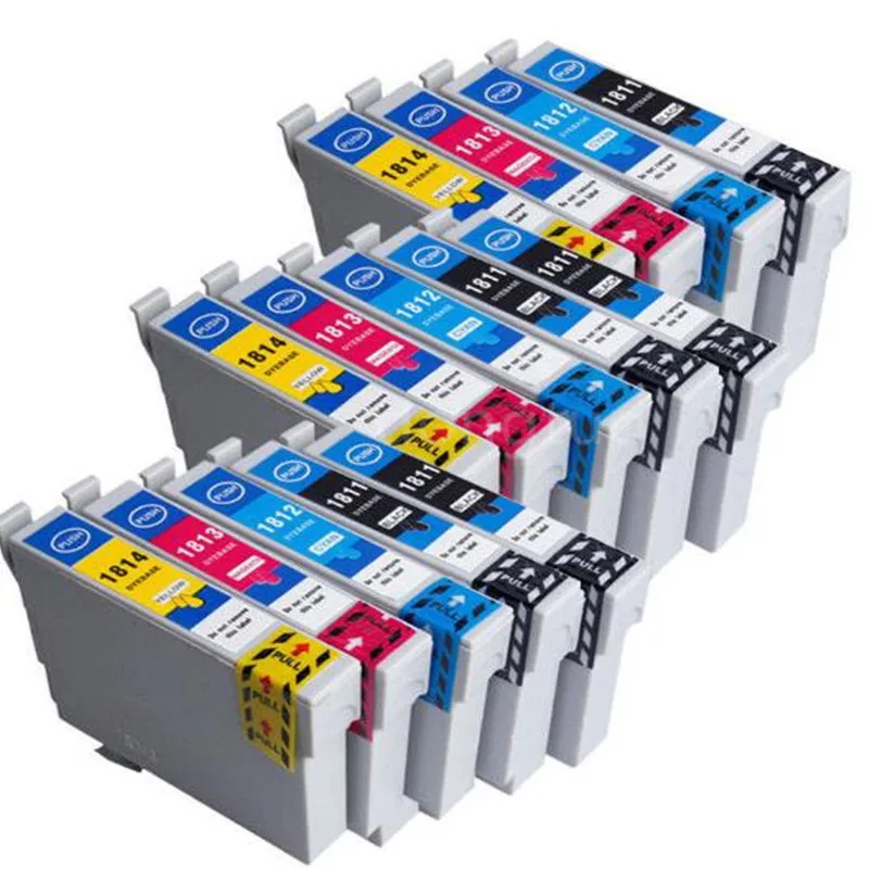 

14Pcs T1811 -T1814 Ink Cartridge For XP212 XP215 XP225 XP312 XP315 XP412 XP415 XP202 XP205 XP302 XP305 XP402 XP405 Printer