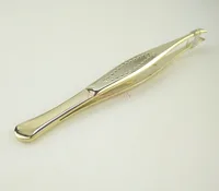 Professional Eyebrow Tweezer Forcep Round Tip Hair Remover Facial Makeup Tool False Eyelashes Clip Beauty Tools Stainless Steel 2