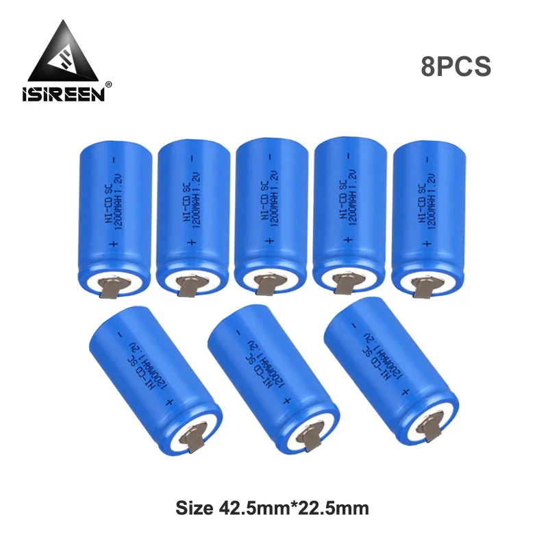 

Subc NiCD Cells 1.2V 1200mAh Rechargeable SC Ni-CD Battery Free Shipping