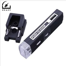 60X-100X светодиодный светильник Po cket микроскоп ручной увеличительный зум Карманный микроскоп Часы увеличительное стекло