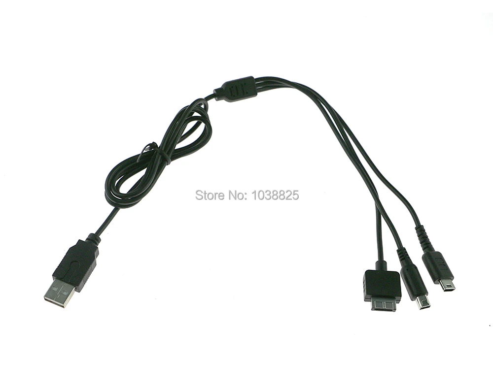 Высококачественный зарядный USB кабель 3 в 1 шнуры для Nintendo NDSL / NDS NDSI XL 3DS psv1000
