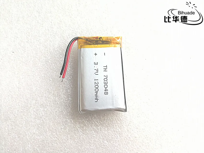 703048 de Polímero de Lítio Recarregável para Mp3 Frete Grátis Lote 3.7 v 1200 Mah Li-po Bateria Mp4 10 Pçs - - Image 4